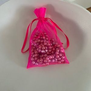 Ann Taylor Loft pink and silver necklace